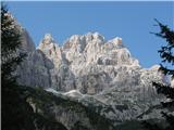 Divja koza - Cima di Riofreddo 2507 m in še zadnji pogled na Divjo kozo